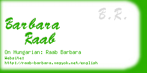 barbara raab business card